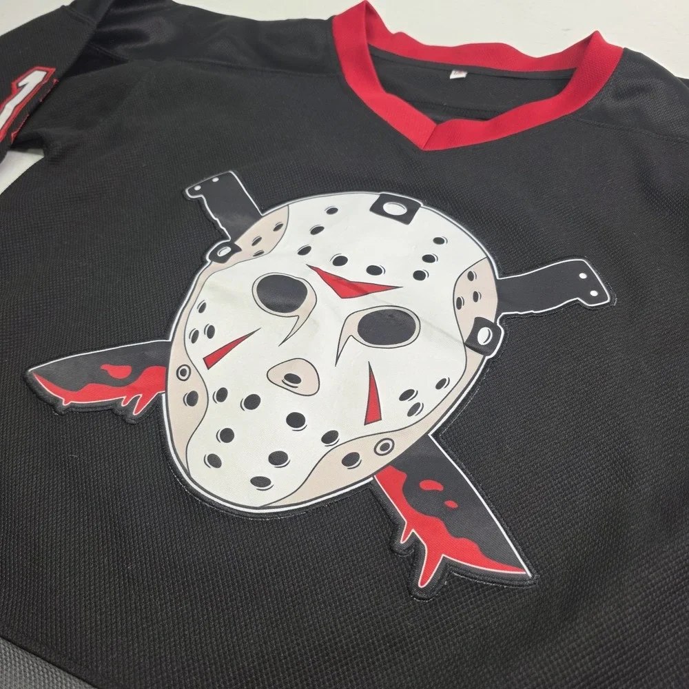 Friday The 13th Jason Voorhees Hockey Jersey Halloween‎ Horror Oversized Men's S